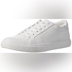 Kenneth Cole White Leather Sneakers Minimalist Design